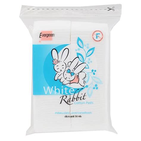 white bunny cotton pads.